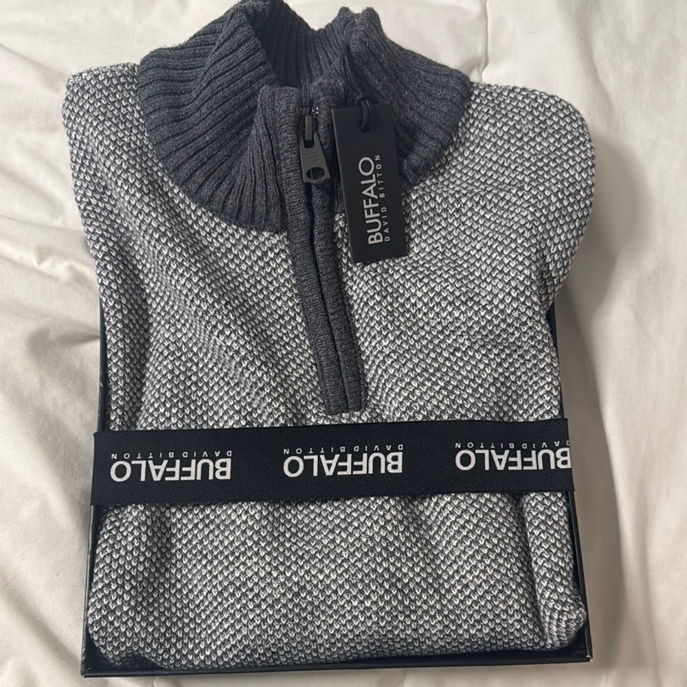 Buffalo David Bitton Gray Men's Sweater